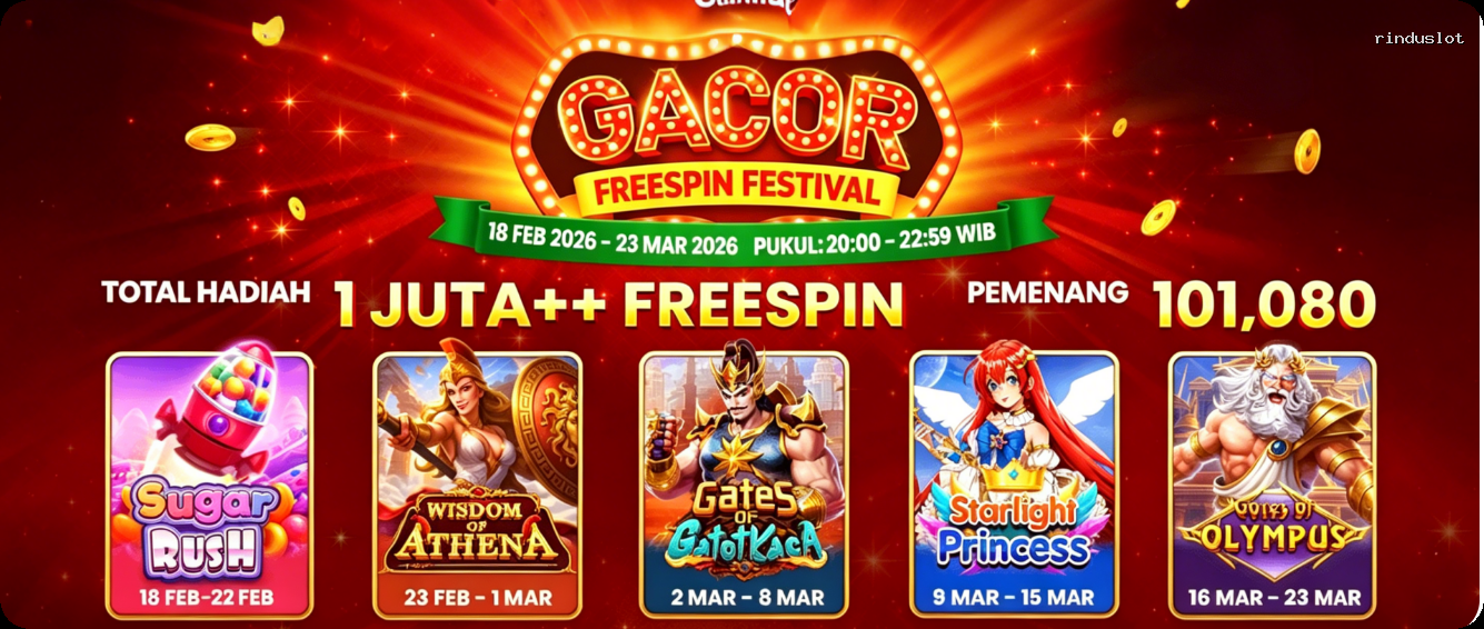 Login rinduslot Sekarang Bonus Melimpah